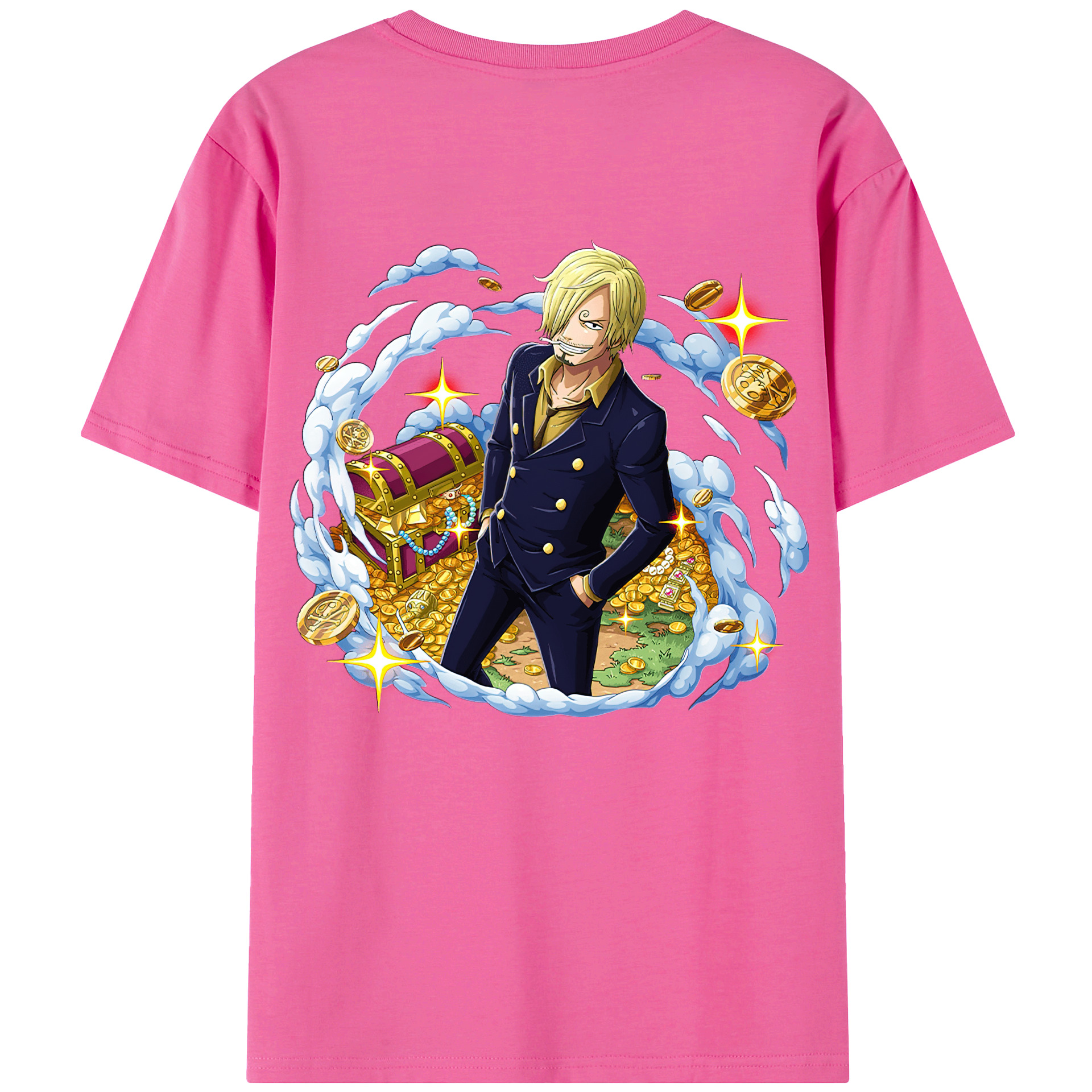 （画像用） ワンピース サンジ ONE PIECE Sanji レディース半袖Tシャツ(バックプリント)